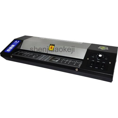 A3 paper laminator office home documents photos Laminator four Roll Laminating Machine A3 laminating machine 220v 1pc