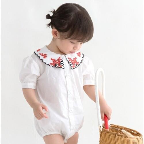 Summer Baby Romper Ruffle Jumpsuit Cotton Newborn Baby Girl Clothes Casual Unisex Ropa De Recien Nacido Bodysuits BE50BR