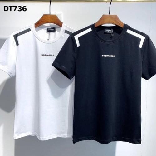 2021 Hot Selling Genuine Dsquared2-T-Shirt Women/Men Fashion Pure Cotton Casual Short Sleeve Round Neck T-Shirt DT736