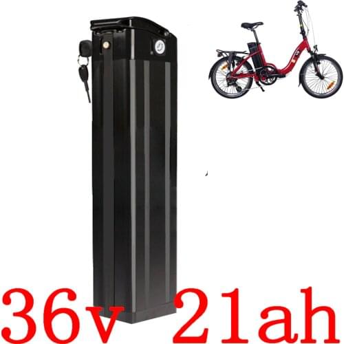 36V Lithium Battery 36V 10Ah 13Ah 15Ah 18Ah 20Ah Silver Fish Electric Bike Battery 36V 250W 500W 1000W E-Bike Battery+2A Charger