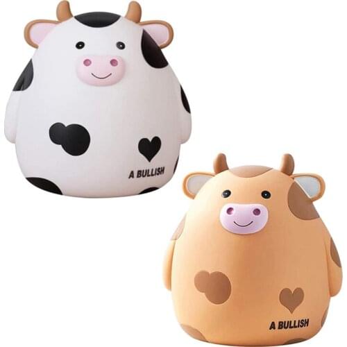 Cartoon Cute Cow Piggy Bank Money Box Large Savings Box Children Gifts Coins Box Home Decor