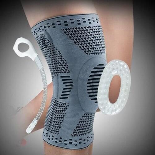 1PCS Knee Support Kneepad Kneecap Knee Pad Silicone Spring Patella Protector For Sport Running Volleyball Rodilleras Joelheira