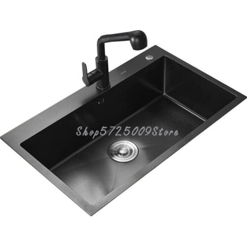 Nano Manual Anti-scratch Sink Single-bath Kitchen Sink Stainless Steel Sink Household Sink