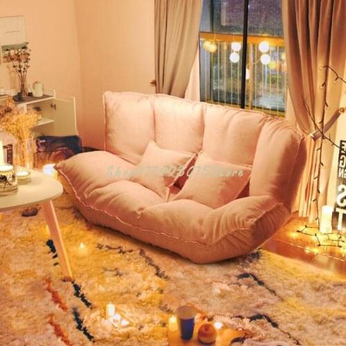 Lazy Sofa Tatami Floor Sofa Small Apartment Bedroom Leisure Folding Renting Sofa Net Red