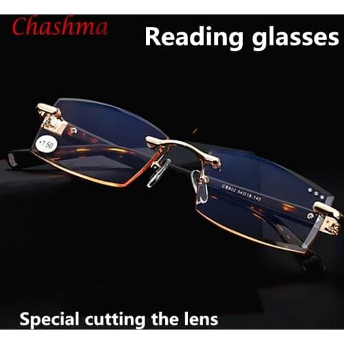 High quality Men women unisex diamond cut stylerish commercial dignity special made reading glasses+1.0 +1.5 +2 .0+2.5 +3.0