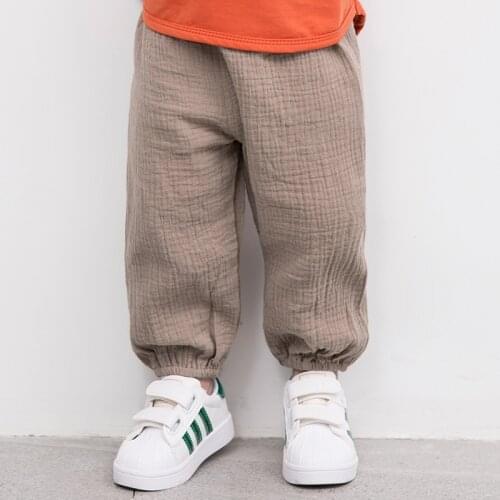 2017 Autumn Spring 9M-3T Baby Boy Girl Harem Pants Child Trousers Slacks Bottom cotton Boys Girls Pants knitted Clothes B0685
