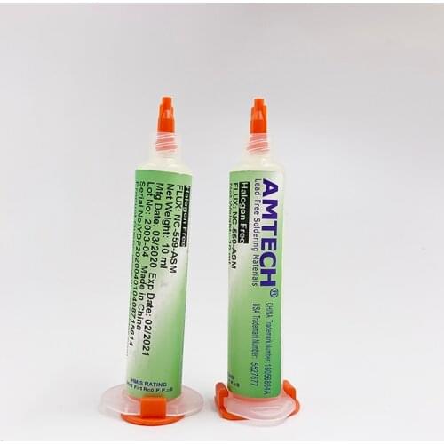 AMTECH NC-559-ASM BGA PCB No-Clean Solder Paste Welding Advanced Repair PasteSoldering Repair Oil Flux Grease 10cc Soldering