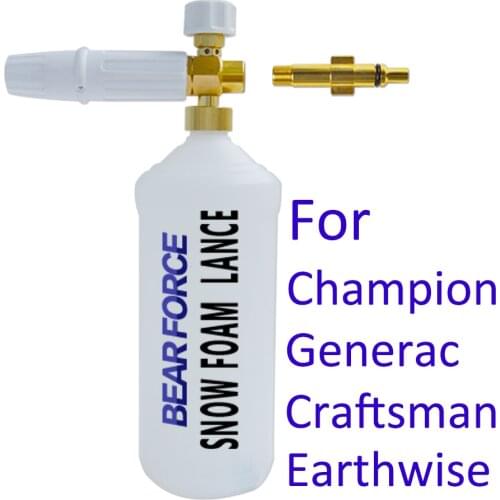 High Pressure Soap Foamer Foam Generator Foam Nozzle Snow Foam Lance Car Foam Wash for Champion Generac Craftsman Earthwise