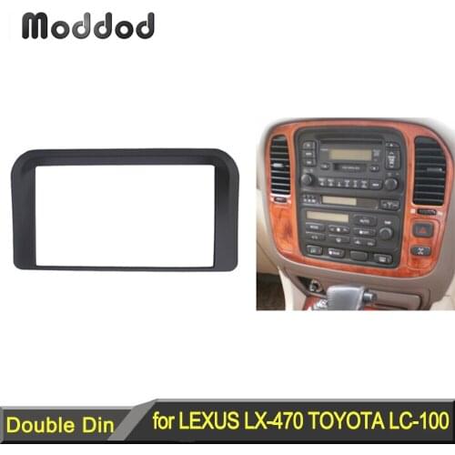 Radio Fascias for Lexus LX-470 1998-2002 Toyota LC-100 1998-2003 Stereo GPS DVD Panel Dash CD Trim Installation Kit Frame Bezel