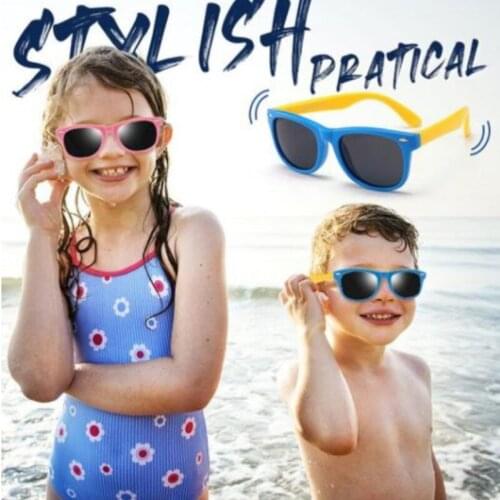 Silicone Fashion Anti-ultraviolet Sunglasses Teenager Glasses Childrens Sunglasses Eyewear & Accessories Dropship/ Wholesale