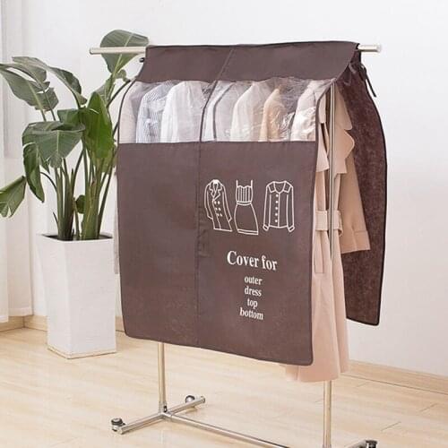 Stereoscopic Clothing Dust Cover Clothes Finishing Bag Closet Organizer Bag Moisture-proof Dust-proof Hanging Cover