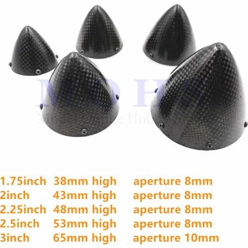 Light full carbon fiber CNC aluminum plate 1.75 2 2.25 2.5 3 inch spinner F3A aircraft airplane spinners