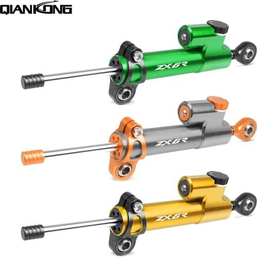 Universal Motorcycle Aluminum Steering Stabilizer Damper for Kawasaki ZX6R ZX-6R 2000 2001 2002 2003 2004 all years