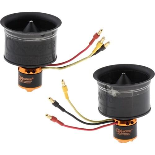 50mm Duct Fan 12 Blade Brushless Motor for RC Model EDF Aircraft Accessory