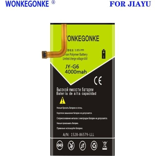 WONKEGONKE 4000mah JY-G6 Battery for Jiayu G6 JY-G6 Battery Batteries