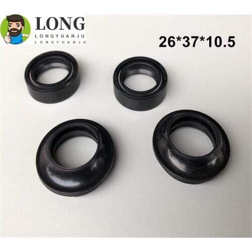 26x37x10.5 Front Fork Oil Seals Dust Seals Motorcycle Absorber Parts For YAMAHA For SUZUKI MALAGUTI DERBI MBK MUZ HONDA ITALJET