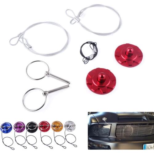Automobile General Aluminum Alloy Racing Car Modified Hood Lock High-quality Hood Cable Lock