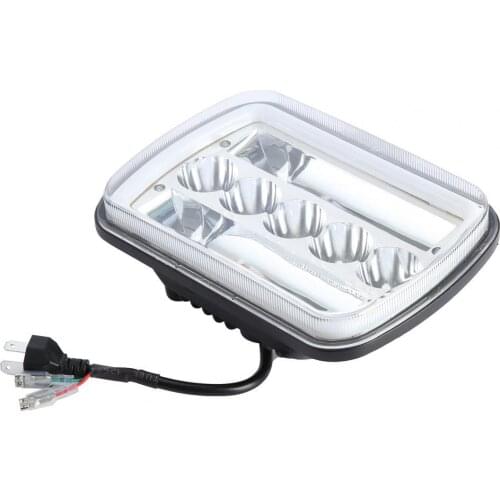 7x6 inch high and low beam LED headlights waterproof aluminum alloy car DRL light Автомобильные лампы противотуманные фары