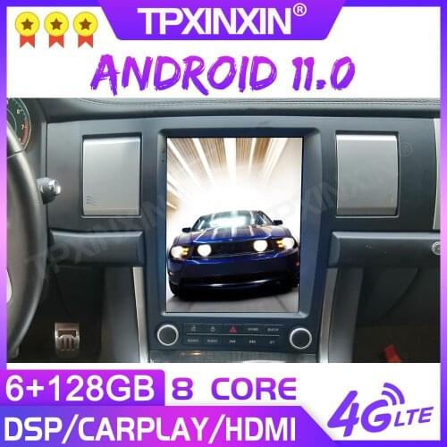 For Jaguar XF 2004-2015 Android 10.0 128G Stereo receiver Car Multimedia Stereo Player Headunit Audio Radio GPS Navigtion