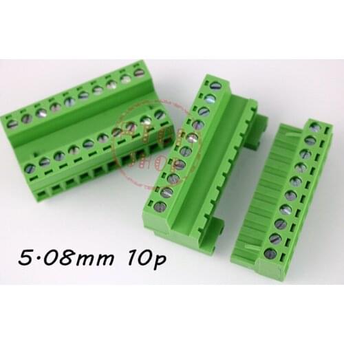 1PCS Solder free Phoenix terminal IC 2,5-ST air master plug 2EDGRK 5.08mm 10p