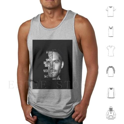 Paul Walker 2020 Tee Design Tank Tops Vest Sleeveless Paul Walker Paul Walker Death Paul Walker Star Pocket Fast And The