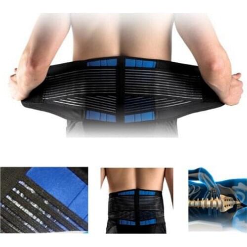 Hot Sale Sport Adjustable Neoprene Double Pull Lumbar Support Lower Elasticated Back Belt Brace Pain Relief Band Waist
