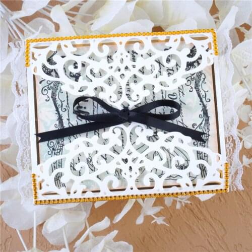 InLoveArts Lace Hollow Border Metal Cutting Dies Making Scrapbook Greeting Card Edge Stencil Frame Embossing Template Crafts DIY