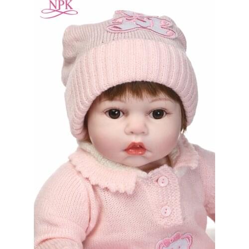 NPK Latest new 50cm Silicone Reborn Boneca Realista Fashion Baby Dolls For Princess Children Birthday Gift Bebes Reborn Dolls