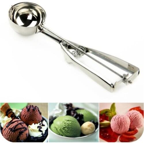 Stainless steel ice ball maker ice cream / fruit to dig the ball control Stacks Cookie Mash Muffin Spoon Kitchen Tools