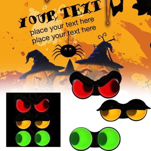 Halloween Blinking Eye Lights With Timer Luminescent Halloween Toys Gag Game Toys For Kids Charming Scene Decor Dropshipping