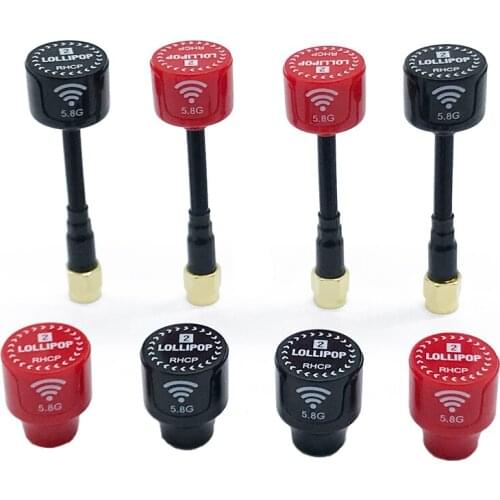 5.8Ghz Lollipop2 3dBi RHCP Antenna mini Directional high gain FPV Antenna SMA/RP-SMA for 5.8G transmitter RC FPV Racing Drone