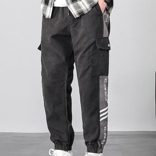 2021 Summer New Mens Patchwork Harem Pants Ankle-Length Slim Fit Comfortable Trousers 2 Colors High Quality Plus Size 4XL