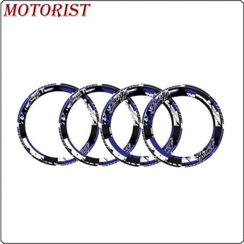 A set of 4pcs Thick Edge Outer Rim Reflective Sticker Stripe Wheel Decals Fit for HONDA Hornet all