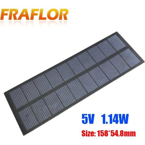 PET Panel 5V 1.14W Mini Solar Cell System DIY For Battery Cell Phone Chargers Portable Polycrystalline Silicon Solar Panel