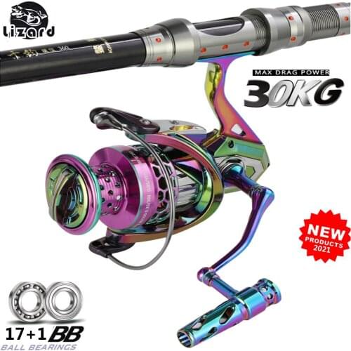 Q&L One Way ball bearing 30kg Max Darg 2000-12000 All metal Spinning Reel Feeder Trolling Fishing Reel Casting High Speed