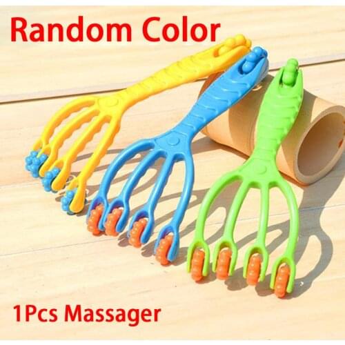 1PCS Four Claw Type Body Massager Neck Back Roller Massager Face Roller Foot Hand Body Neck Head Massage Relaxation Tool
