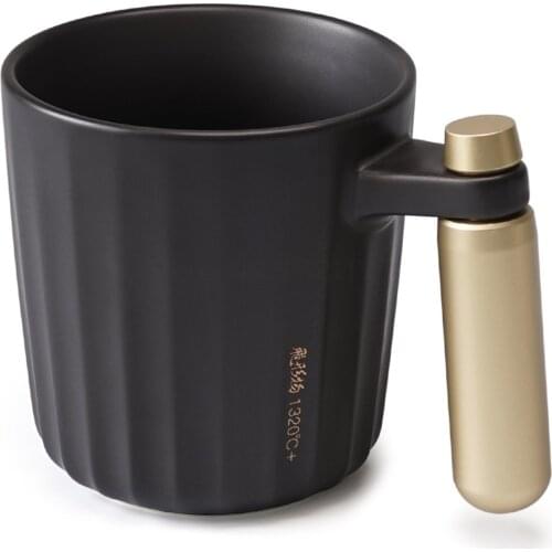 Star cup metal handle Mug couple cup tea cup coffee cup with spoon cup