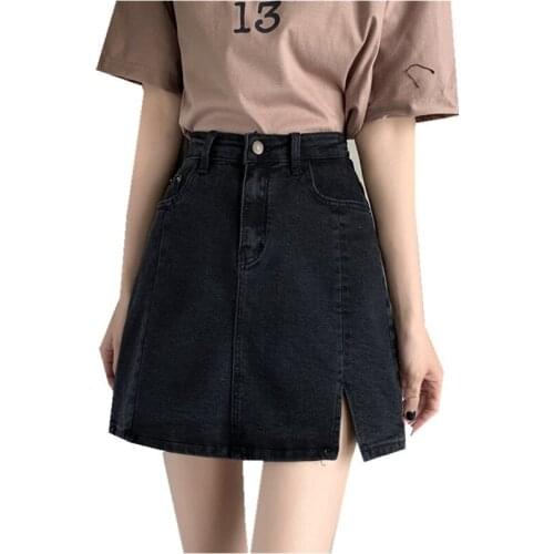 ZG1813 2021 new summer women Big size wrap buttock cowboy short skirt women show thin high waist A word skirt cheap wholesale