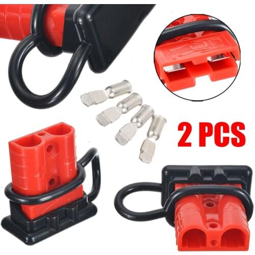 2pcs Battery Quick Connector Kits Batteries Fast Connect Disconnect Power Wire Plug Set Electricity Accessories With Dust Cover