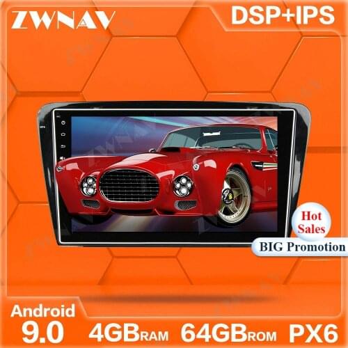 PX6 Android 10 screen Car Multimedia Player For SKODA Octavia A7 2014 2015 2016 2017 GPS Navigation Audio Radio Stereo head unit