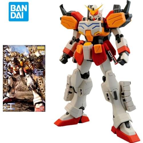 Bandai Gundam Model Kit Assemble Figure MG 1/100 EW Arms Cusutom Anime Gundam Heavyarms Custom Action Dolls Childrens Toys