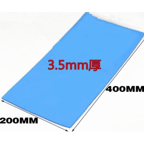 Free Ship Notebook CPU solid silicone thermal pad cooling silicon sheet thermal conductive silicone 3.5mm*200*400mm thermal
