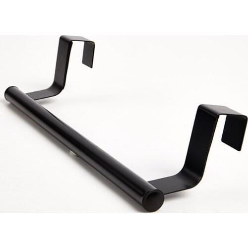 Towel Bar Hanging Holder Stainless Steel Bathroom Kitchen Cabinet Rag Rack Shelf