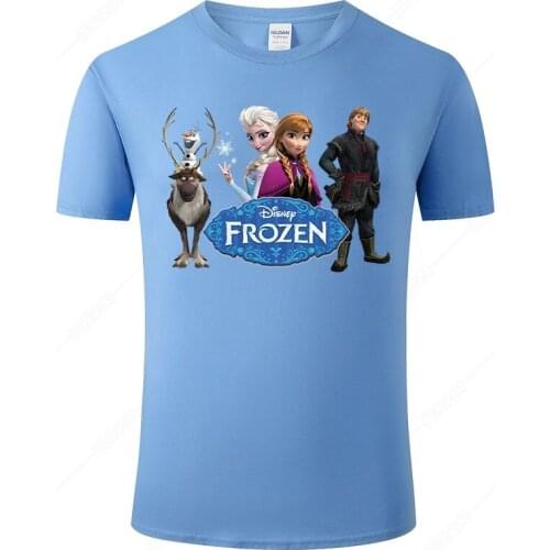 Hot Frozen T Shirt Men Women Cotton Short Sleeve T-shirts Fashion Tops Summer Cool Tee Brand Clothes J17