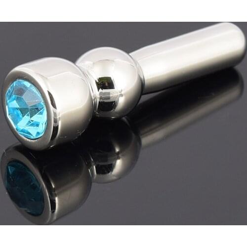 Happygo, 48mm Short Male Stainless Steel Solid Urinary Penis Jewelry Plugs Metal Catheters Rod Fetish Sex Toys Adult Games A514