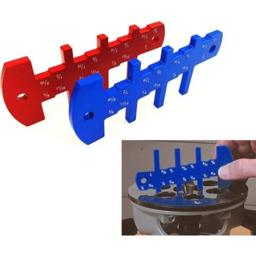 Router Depth Gauge Woodworking Table Saw Metric Caliper Aluminum Alloy Measuring Tool Ultimate Clarity Ruler