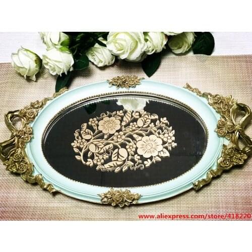 Resin Arts and Crafts goods of Home Furnishing vintage decoration Tray European style