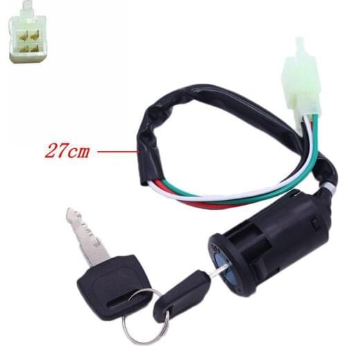 Ignition Key Barrel Switch Motorcycle 4 Wire On/Off 50cc Quad ATV Dirt Pit Bike