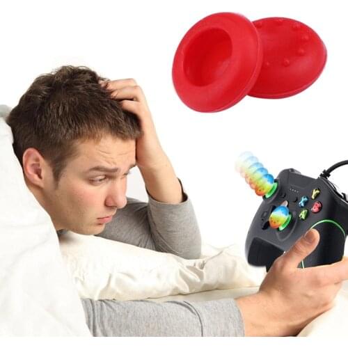 20pcs Controller Rocker Cap Rubber Silicone Grips Cover Housing Button Caps Thumb Stick Grips For PS4 PS3 PS2 XBOX 360 ONE