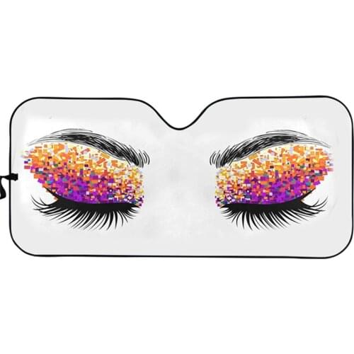 Beautiful Eyes Patteren Car Universal Front Window Sunshade/Windscreen Cover Auto Solar Protection Sun Shade Covers Customized